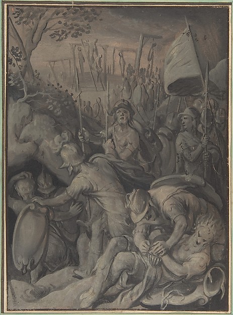 Joachim Beuckelaer, Execution of the Five Kings of the Amorites