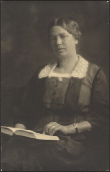 Louis Fleckenstein, [Portrait of a Woman with Open Book]