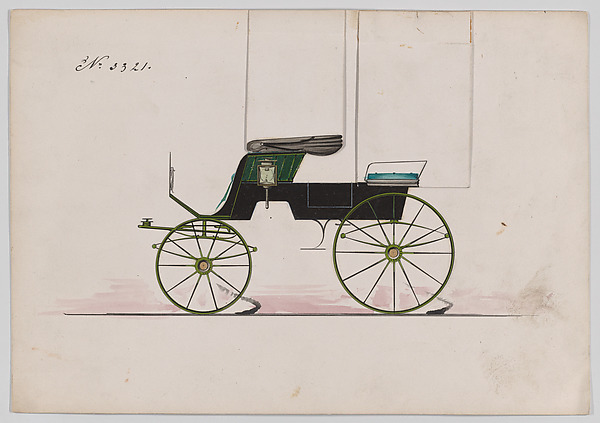 Brewster & Co., Design for 2 seat Phaeton, no. 3321