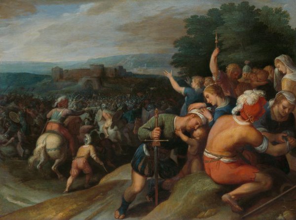 Otto van Veen, De Bataven sluiten de Romeinen bij Vetera in