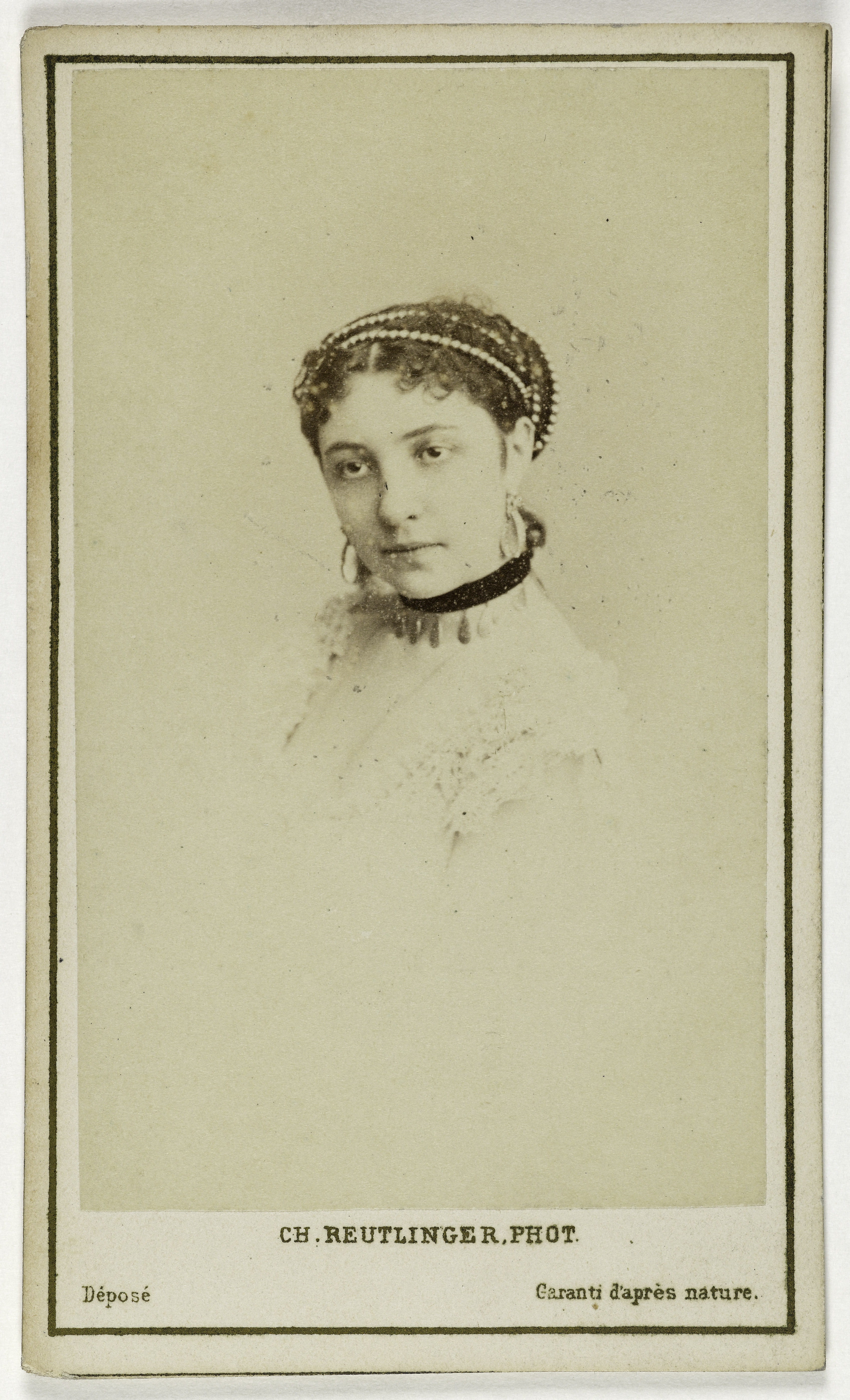 Charles Reutlinger, Portrait de Mademoiselle Gervais, (actrice)