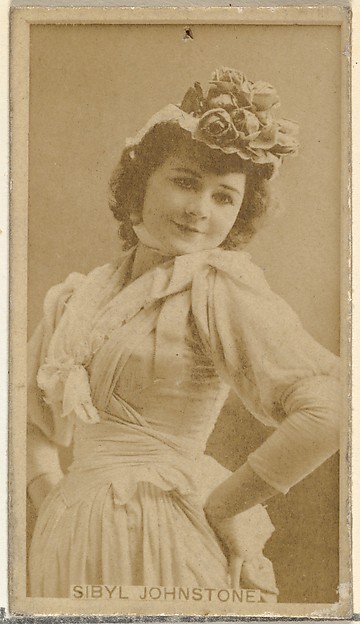 W. Duke, Sons & Co., Sibyl Johnstone, from the Actors and Actresses series (N145-8) issued by Duke Sons & Co. to promote Duke Cigarettes