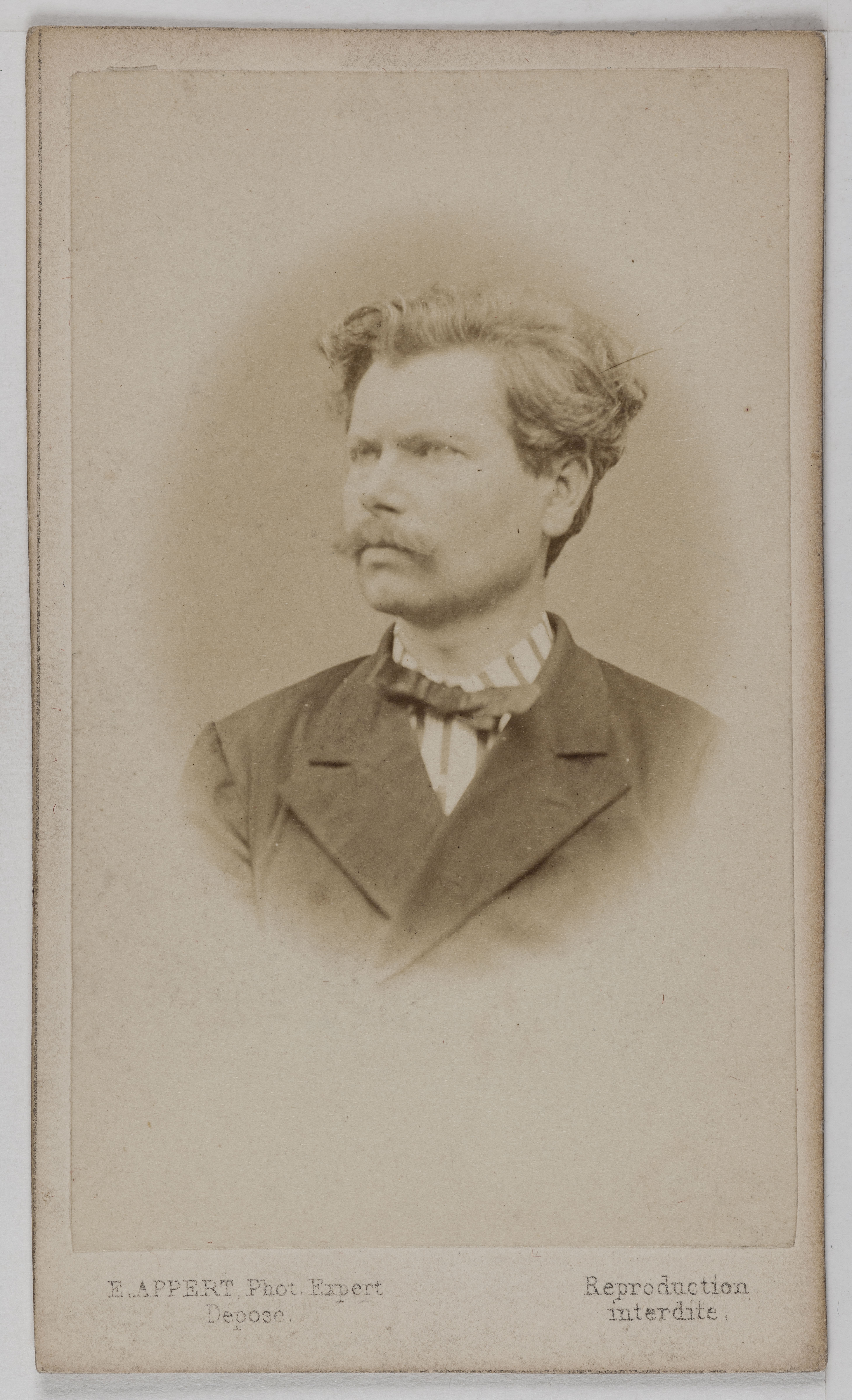 Ernest Charles Appert, Portrait de Lullier Charles Ernest, (1838-1891), (officier de marine, communard, condamné aux travaux forcés)