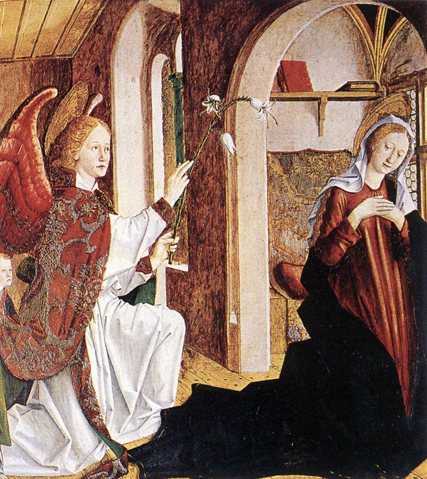 Michael Pacher, Laurentius-Altar: Verkündigung an Maria