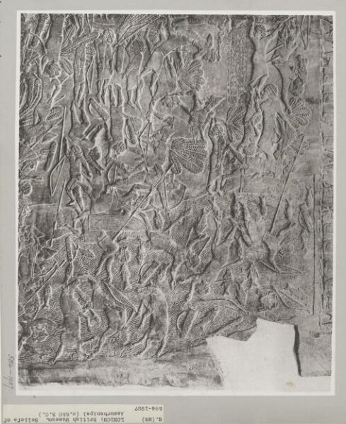 Unknown, Assyrian reliefs of Ashurbanipal (c. 650 B.C.), London: British Museum