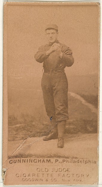 Goodwin & Company, Cunningham, Pitcher, Philadelphia, from the Old Judge series (N172) for Old Judge Cigarettes
