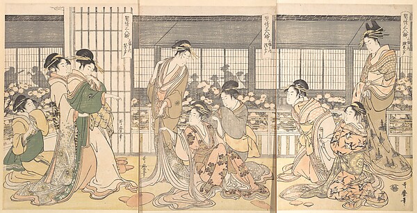 Kitagawa Utamaro, Three Intoxicated Courtesans