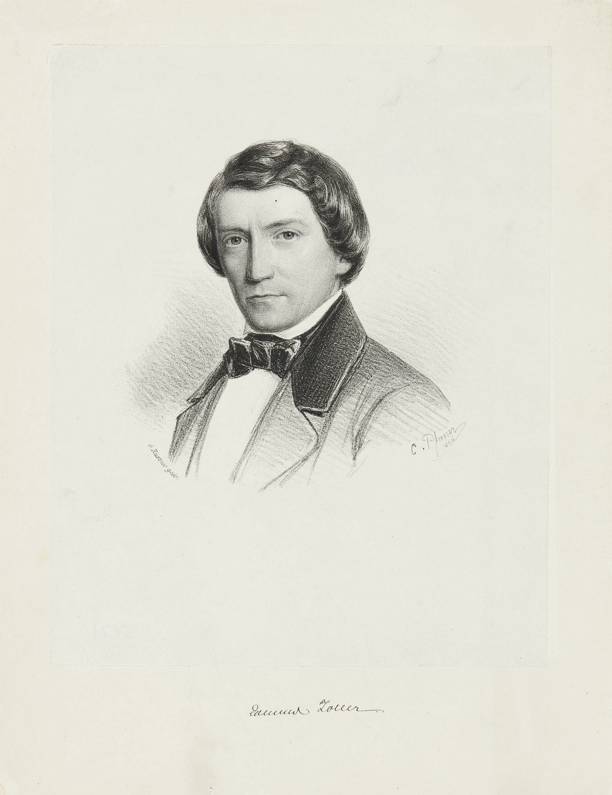 Christian Sigmund Pfann, Bildnis Edmund von Zoller