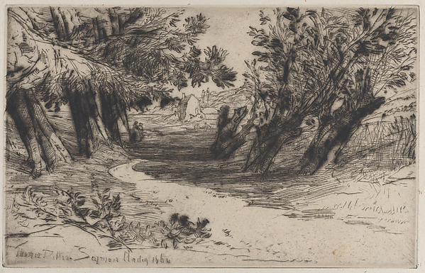 Sir Francis Seymour Haden, The Lovers' Walk, No. 2