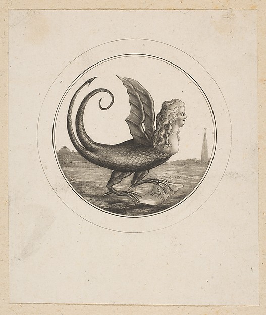 Anonymous, French, 18th century, Caricature Showing Marie Antoinette as a Dragon