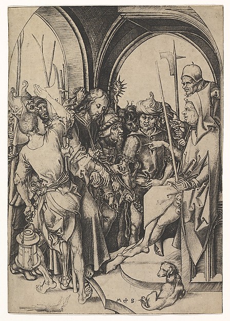 Martin Schongauer, Christ before Annas