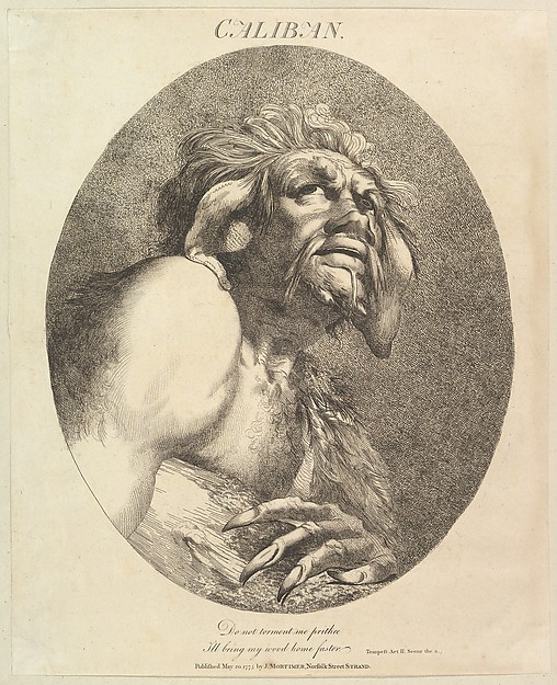 John Hamilton Mortimer, Caliban, from "Twelve Characters from Shakespeare"