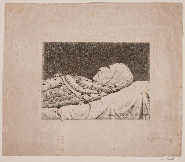 P.C. Skovgaard, Frederik 6. på lit de parade