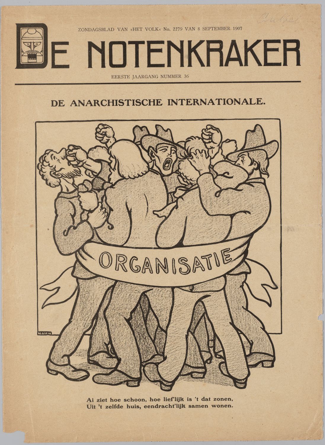 Hahn, Albert,draughtsman., De anarchistische internationale