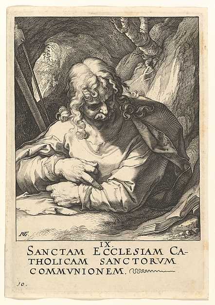 Hendrick Goltzius, St. James the Less, from "Christ, the Apostles and St. Paul with the Creed"