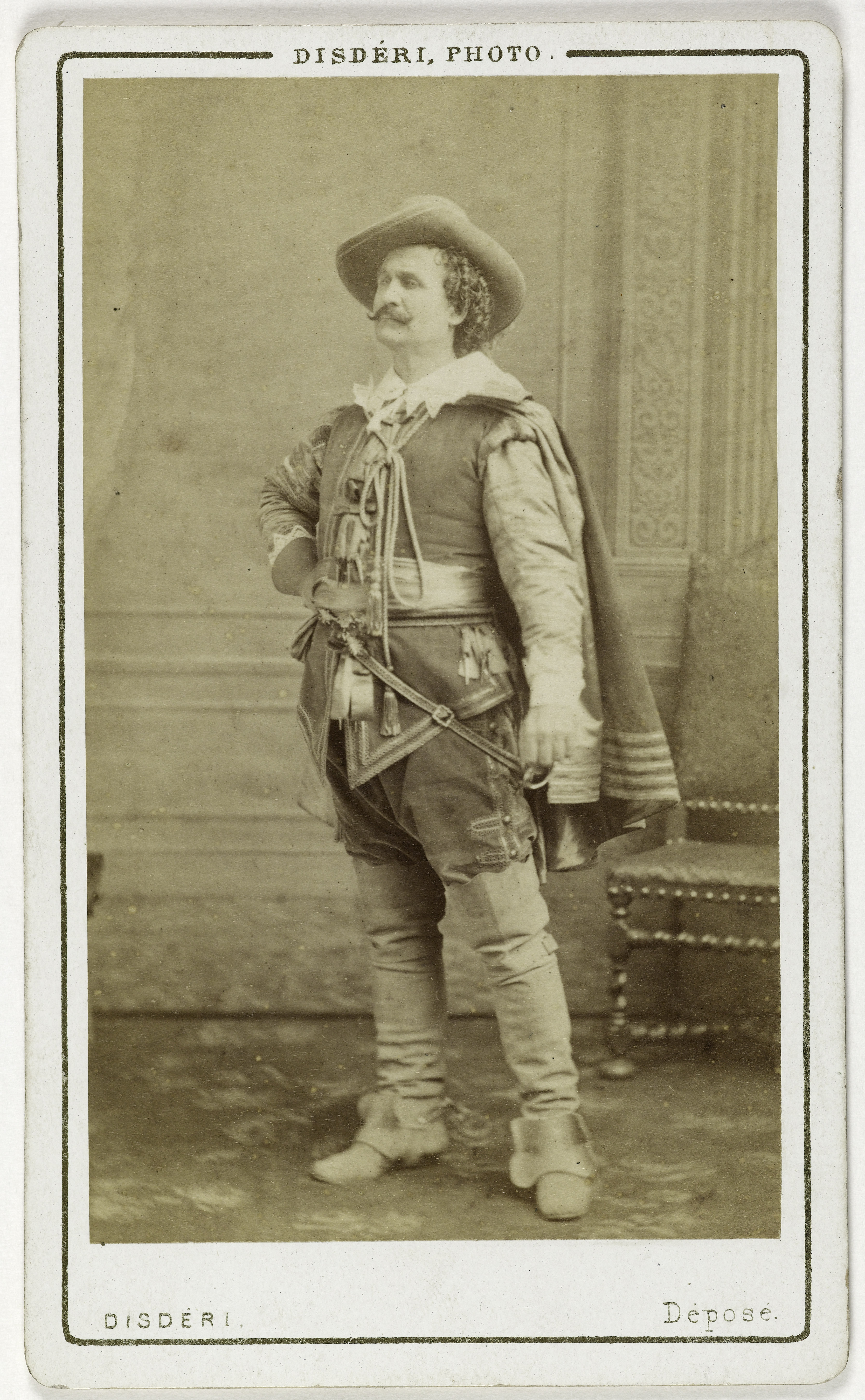 André-Adolphe-Eugène Disdéri, Portrait d'Henri Thomas Lafontaine (1826-1898), (acteur)
