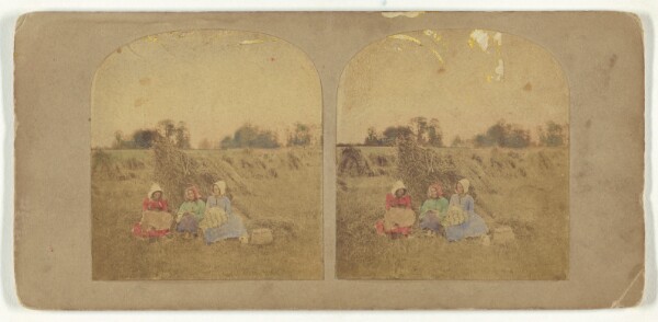 Unknown, Scenes in Our Village. Reapers at Dinner in the Field.
