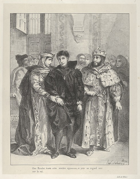 Eugène Delacroix, The Queen Tries to Console Hamlet