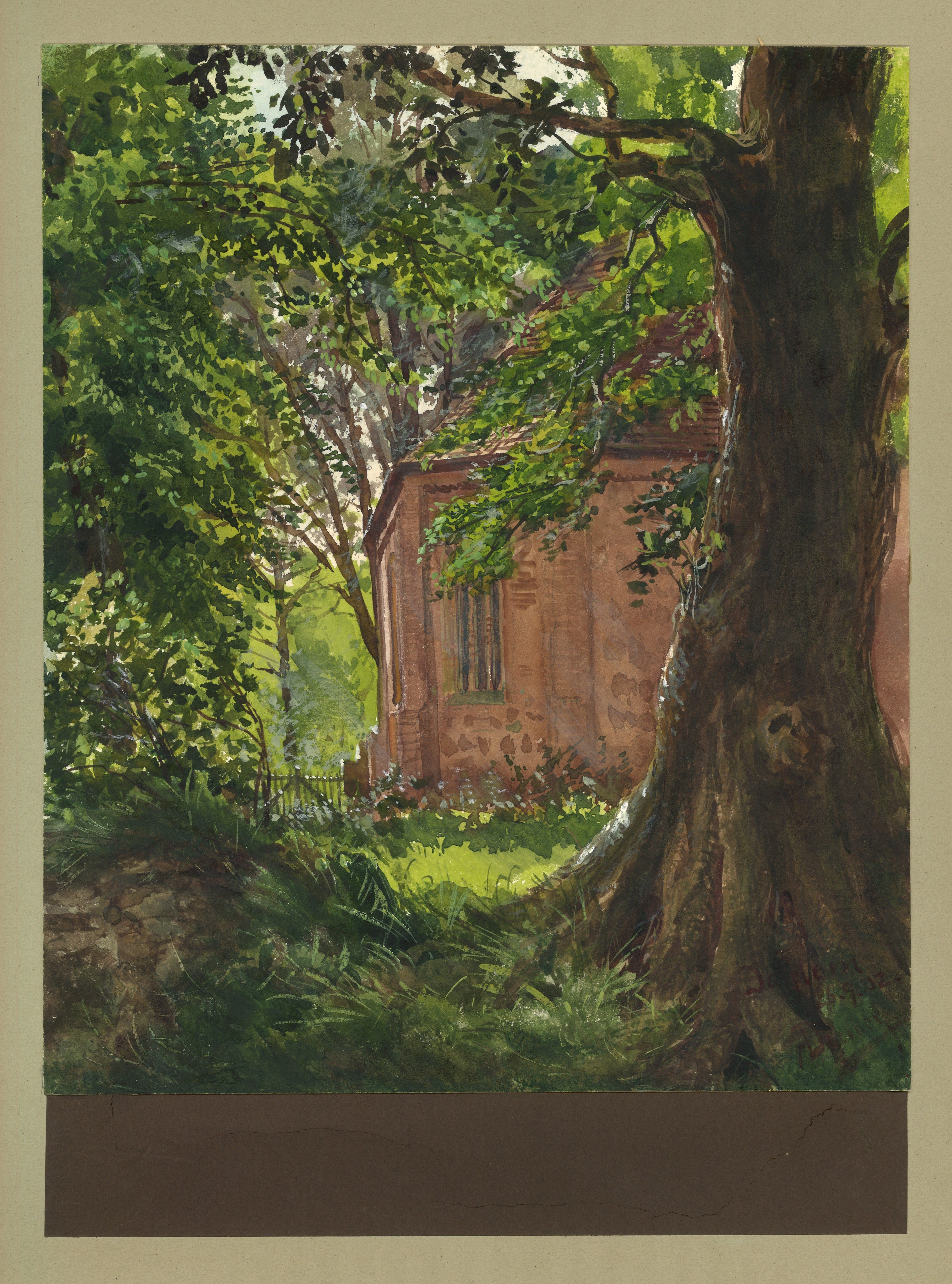 Adolph Doebber, Berlin-Dahlem: Dorfkirche St. Annen, Chor von Nordosten