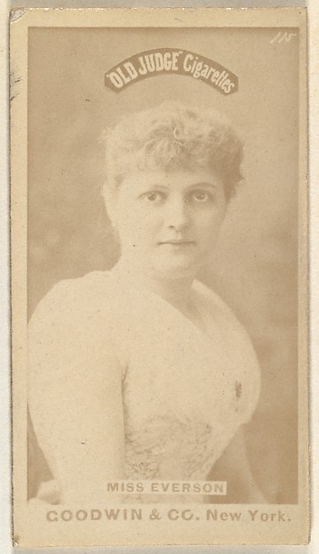 Goodwin & Company, Miss Everson, from the Actors and Actresses series (N171) for Old Judge Cigarettes