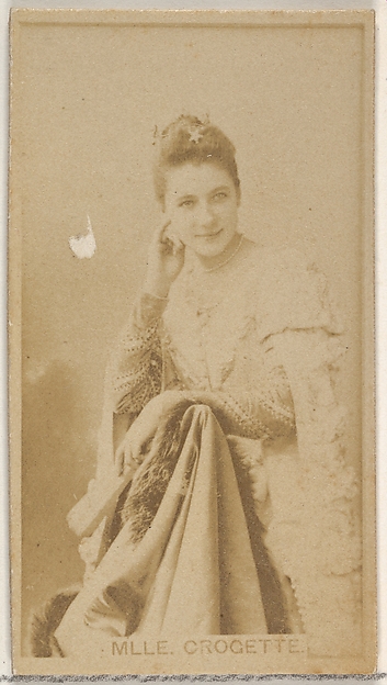 Allen & Ginter, Mlle. Crogette, from the Actors and Actresses series (N45, Type 8) for Virginia Brights Cigarettes