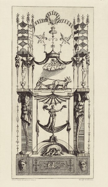 Édouard Baldus, [Design by Enea Vico after Antique Paintings]