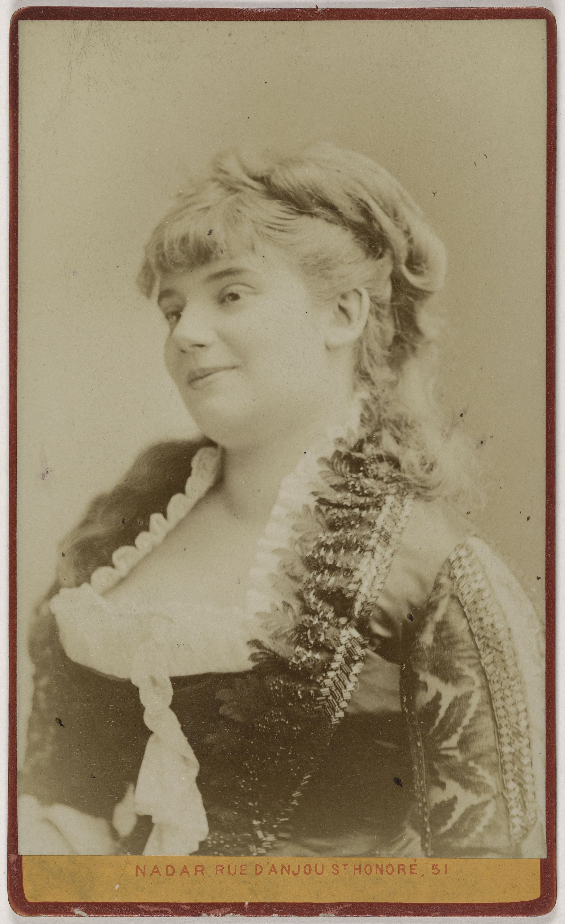Atelier Nadar, Portrait de Sophie Croizette (épouse du banquier américain Jacques Stern) (1847-1901), (actrice à la Comédie française)