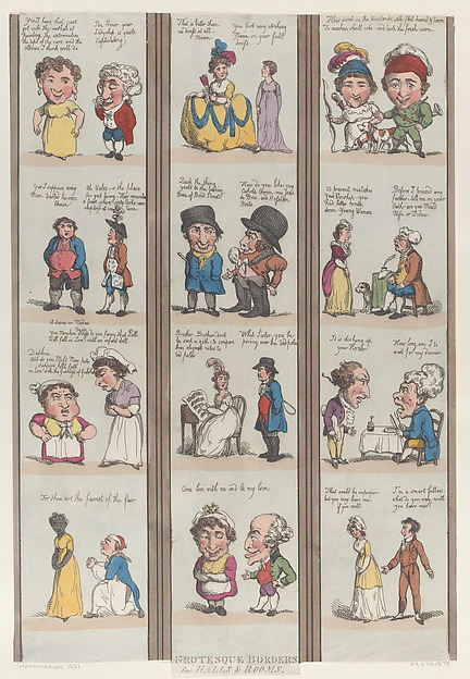 Thomas Rowlandson, Grotesque Borders for Rooms & Halls