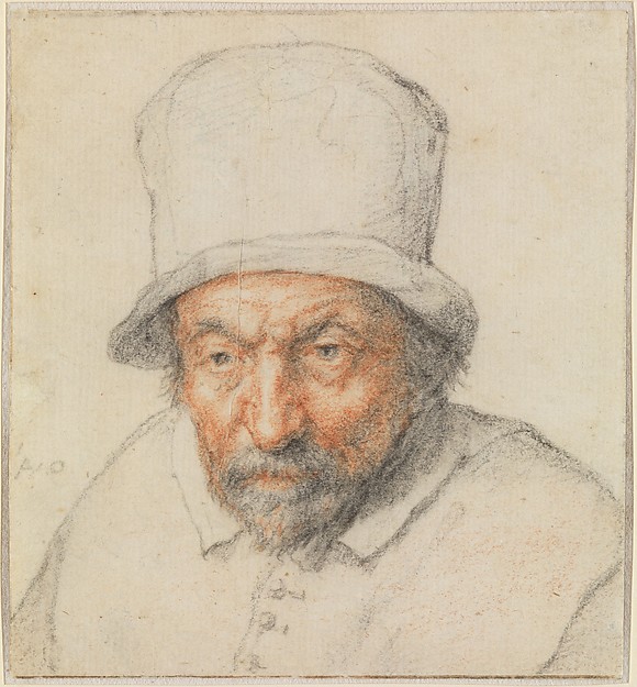 Adriaen van Ostade, Head of a Bearded Man in a Hat