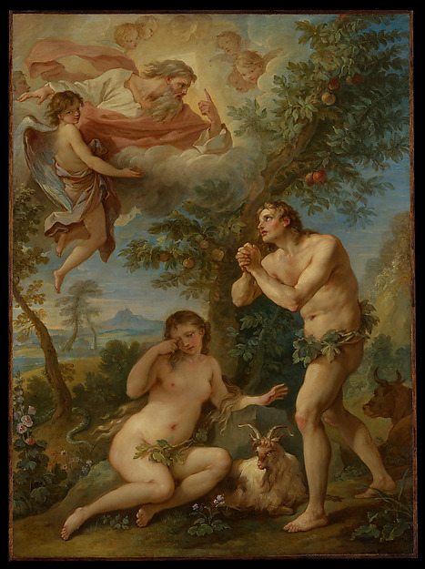 Charles Joseph Natoire, The Rebuke of Adam and Eve