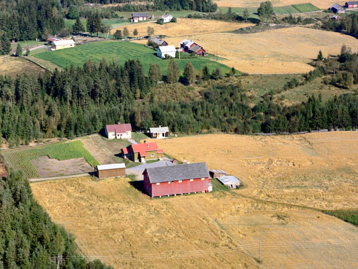 Widerøes Flyveselskap A/S, Flyfoto, Livenhagen i Østroa. Løten.