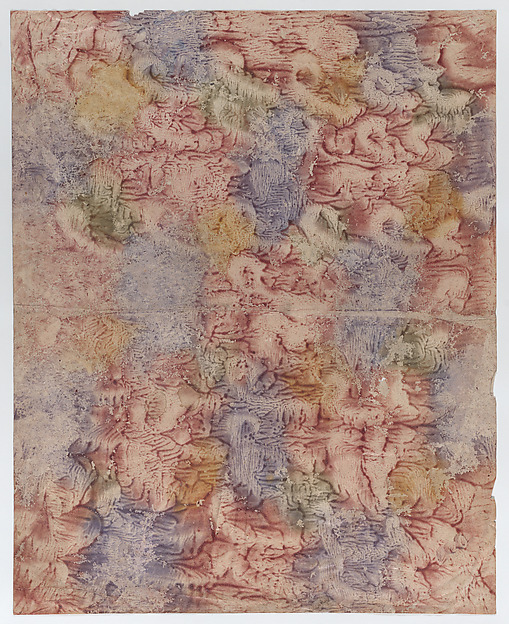Anonymous, Book cover with purple, green, red, and yellow pattern