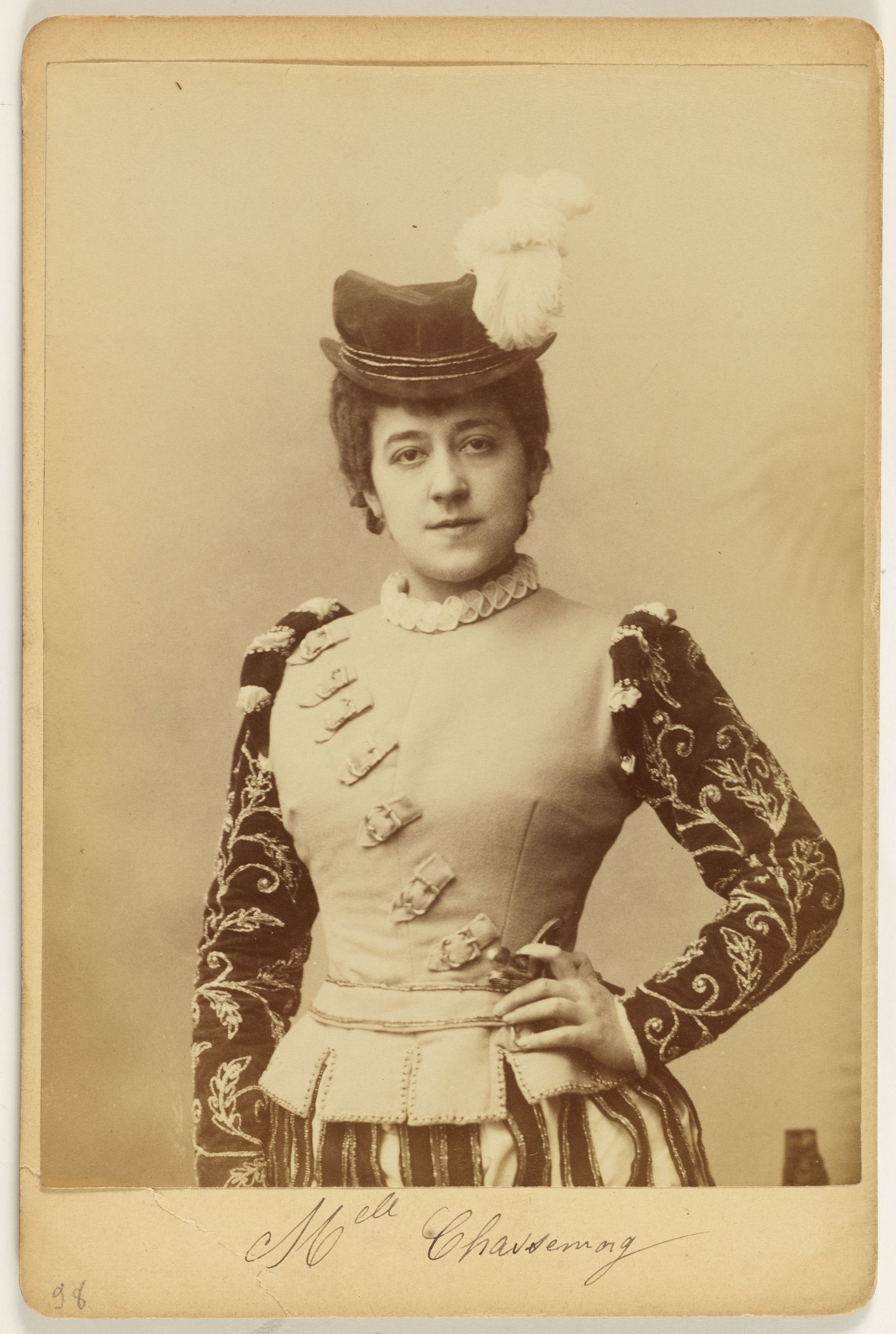 Anonyme, Portrait de Mlle de Chassemarg, actrice