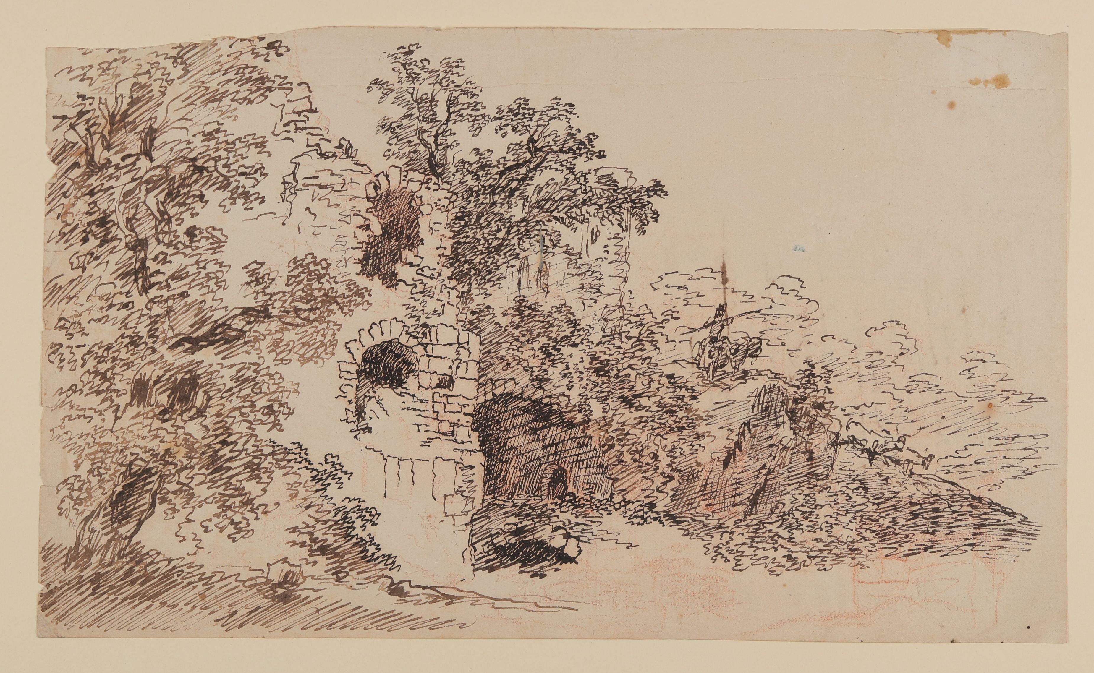 Friedrich Müller (Maler), Baumbewachsenes Burggemäuer