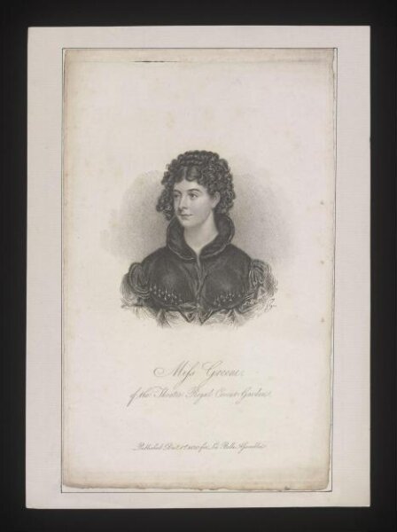 unknown, Miss Greene/of the Theatre Royal Covent Garden