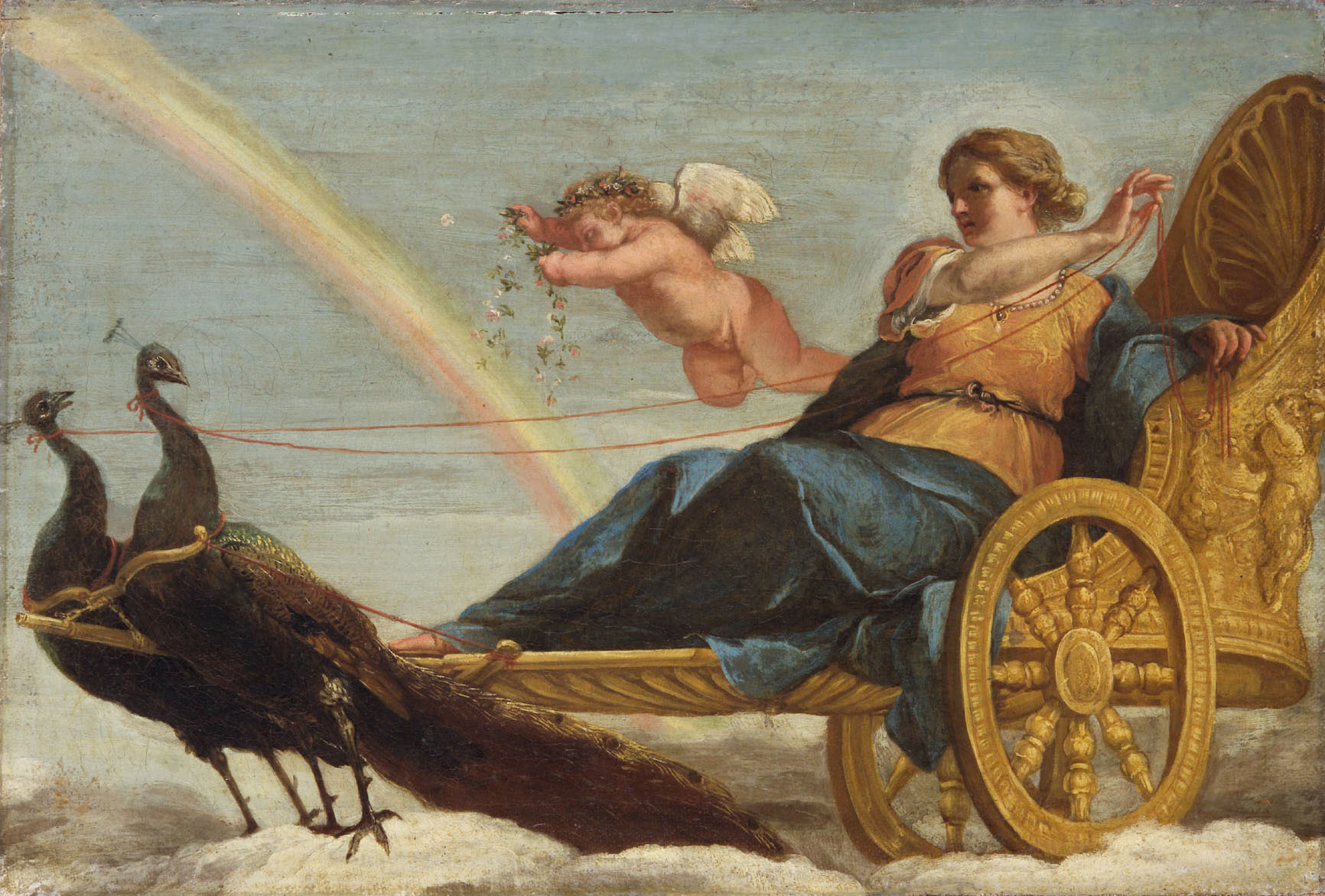 Andrea Sacchi, Juno in the peacock chariot