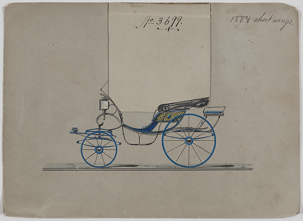Brewster & Co., Design for Pony Phaeton, no. 3699