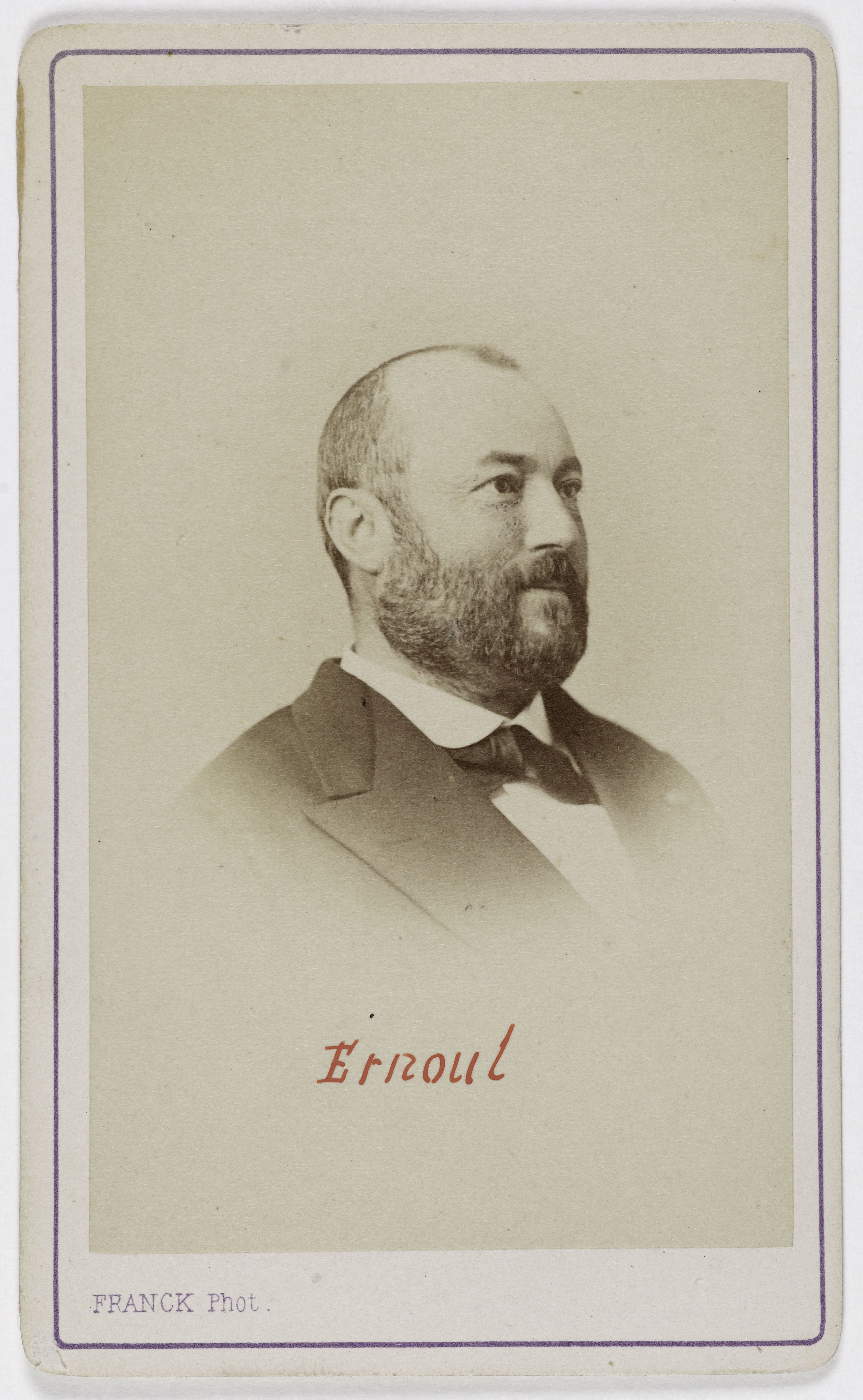 Franck, Portrait d'Edmond Ernoul (1829-1899), (avocat, homme politique)