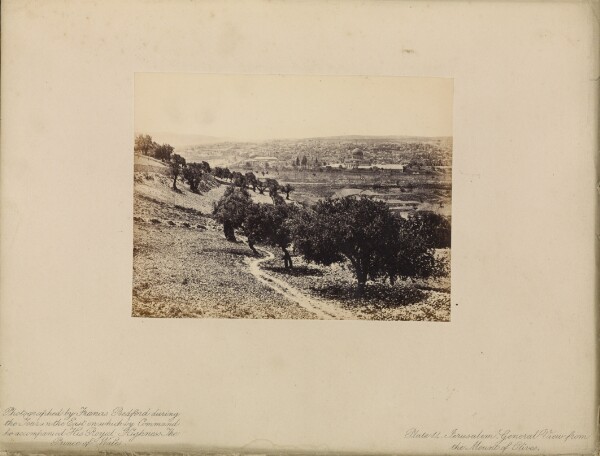 Francis Bedford, Jerusalem - General View from the Mount of Olives