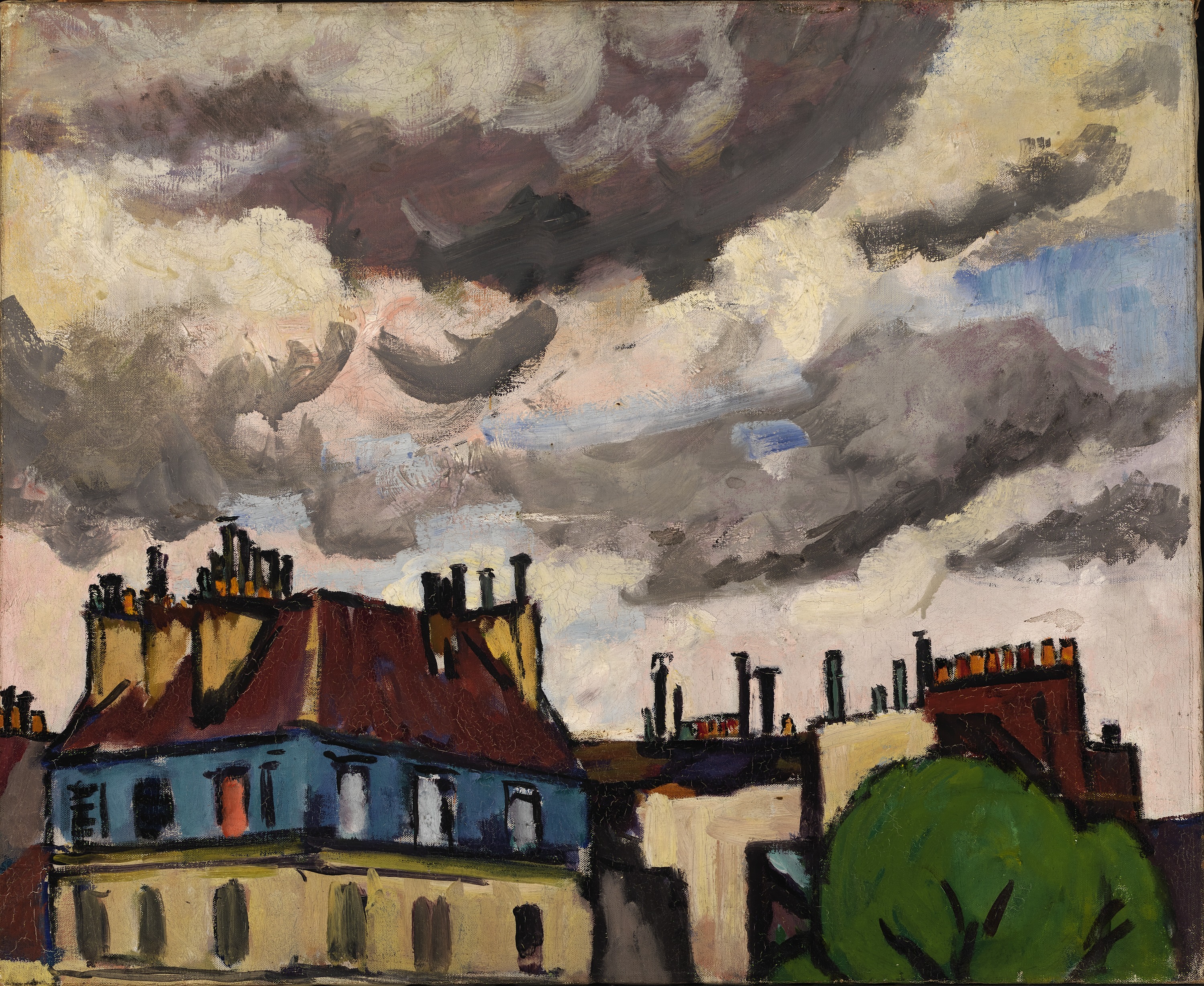 H. Lyman Saÿen, Rooftops and Clouds, Paris