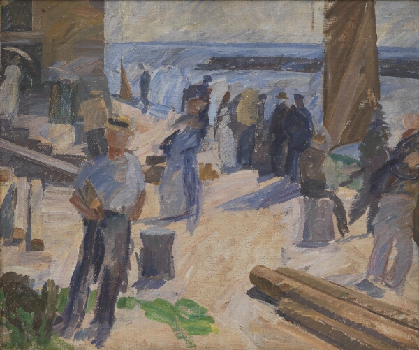 Edvard Weie, Postbåden kommer. Christiansø