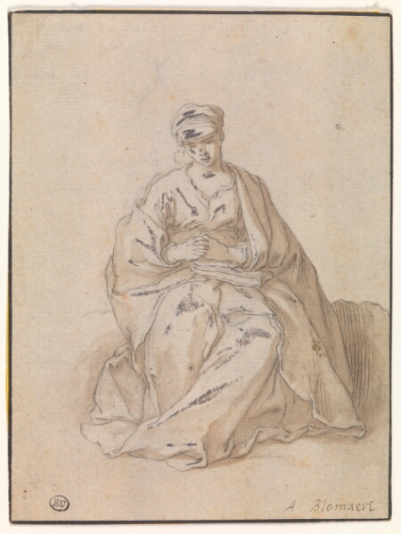 Abraham Bloemaert, Maria, siddende med en bog