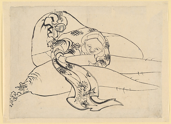 Katsushika Hokusai, Daikoku (God of Luck) with Radish