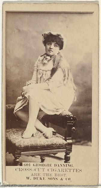 W. Duke, Sons & Co., Card Number 601, Georgie Danning, from the Actors and Actresses series (N145-3) issued by Duke Sons & Co. to promote Cross Cut Cigarettes