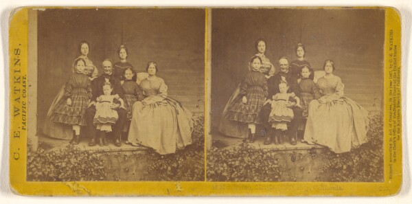 Carleton Watkins, [Captain Lansing family, Mendocino]