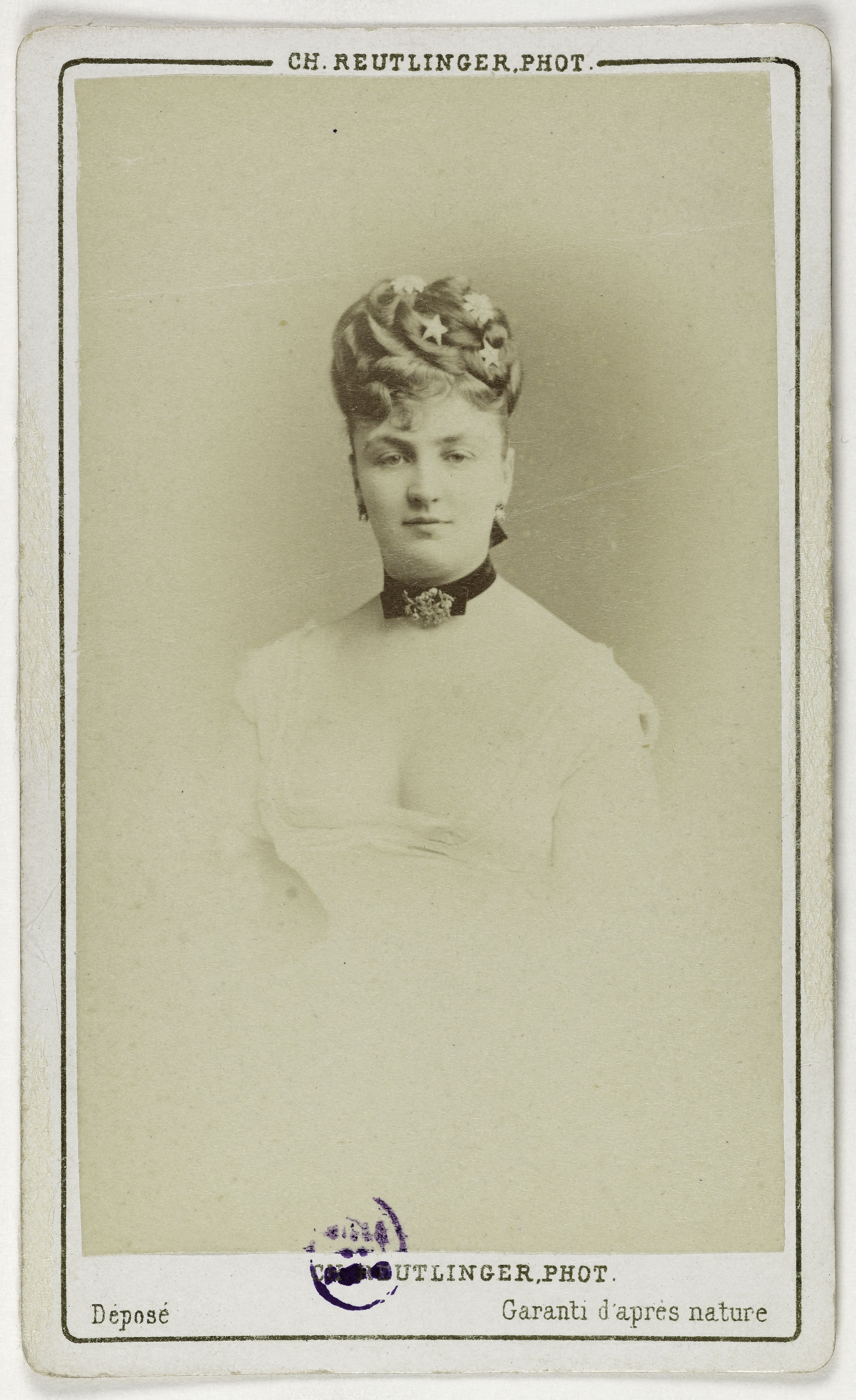 Charles Reutlinger, Portrait de Méry Laurent (née Anne Rose Suzanne Louviot 1849-1900), actrice