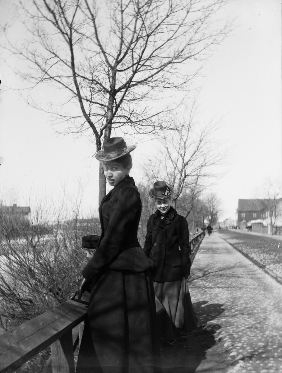 Carl Liljefors, Ellen Torssell, Carin Liljefors and Selma “Tuttan” Torssell on SvartEsE, SvartE, Uppsala 1900 - 1901