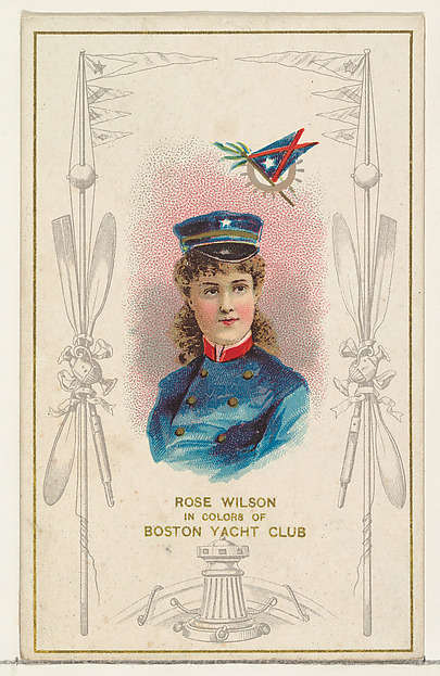 W. Duke, Sons & Co., Rose Wilson in Colors of the Boston Yacht Club, from the Yacht Colors of the World series (N140) issued by Duke Sons & Co. to promote Honest Long Cut Tobacco