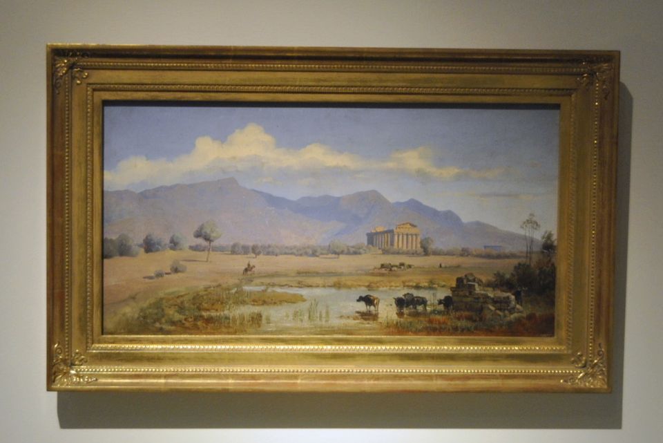 Heinrich Bürkel, Ansicht der antiken Ruinen von Paestum