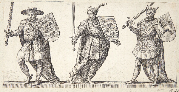 Hendrick Goltzius, Vilhelm II, Henrik I og Stefan af Blois